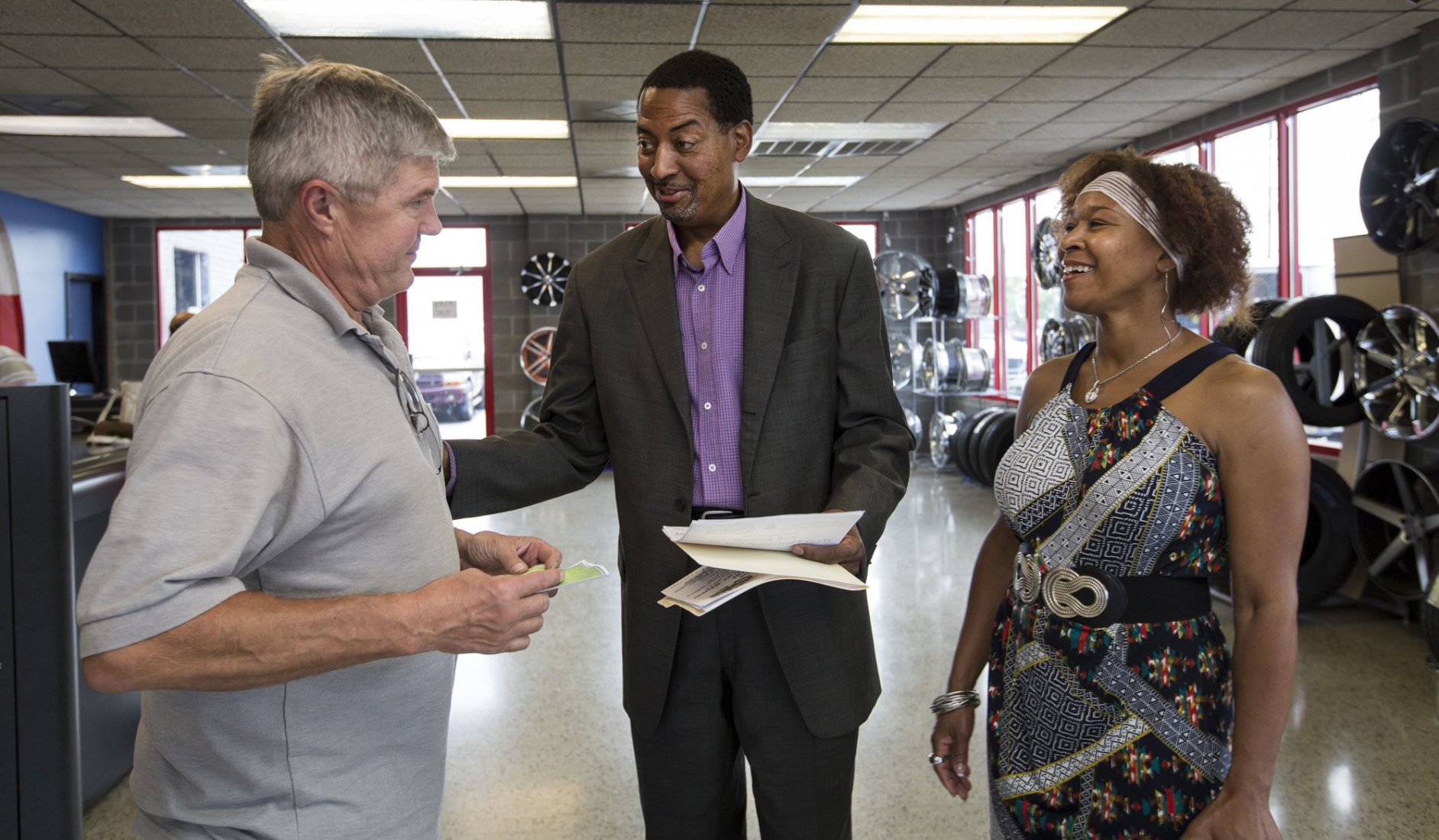 Ferguson business owner canvasses